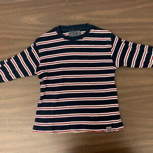Kids Striped Long Sleeve Shirt Size XS (4)